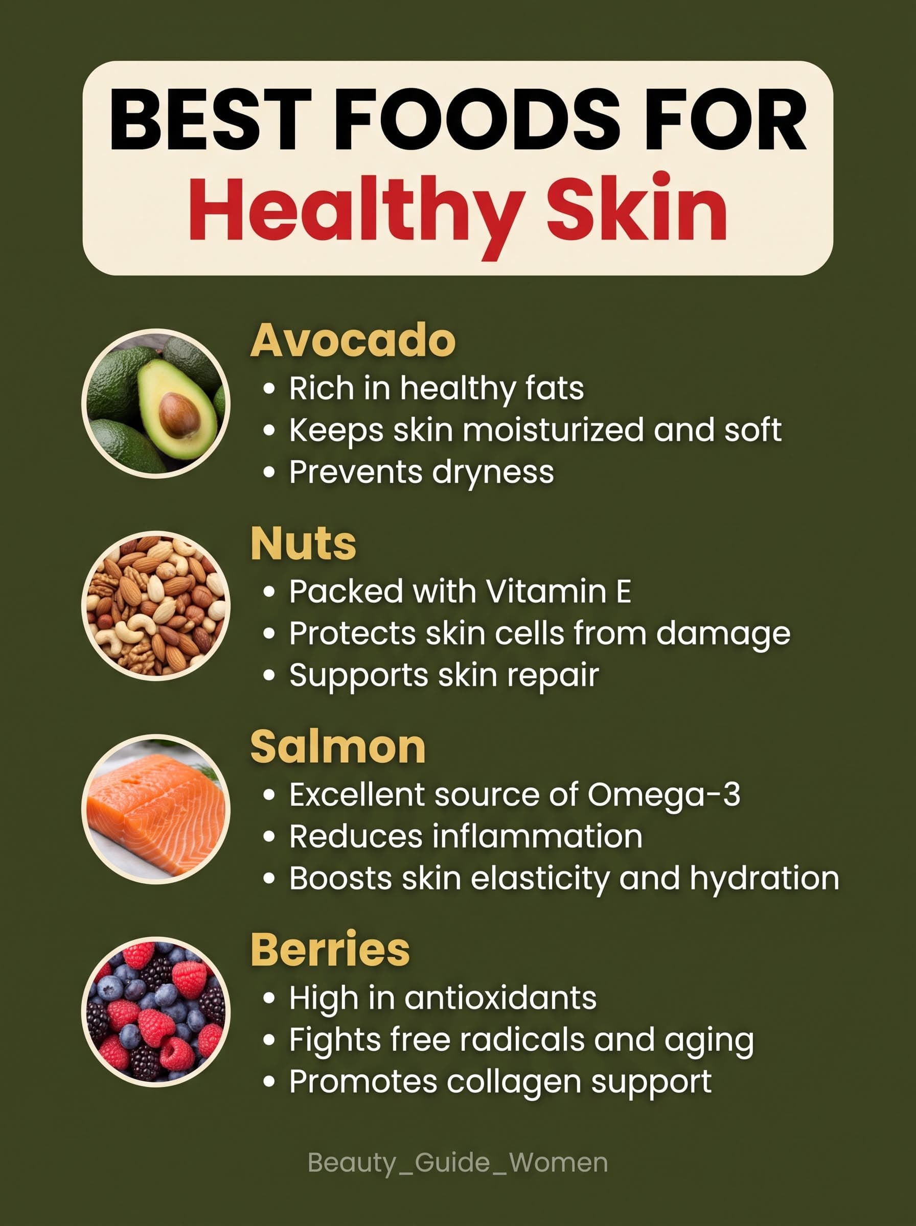 The Best Foods for Healthy Skin (and What They Actually Do) — article cover