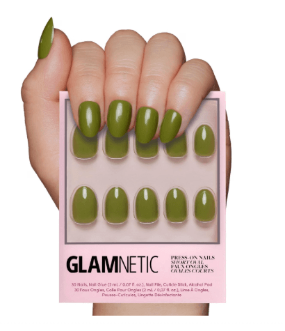 Moss Green Press-On Nails